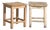 Bedside Tables in Pine Wood, Central Europe, 1940, Set of 2 For Sale