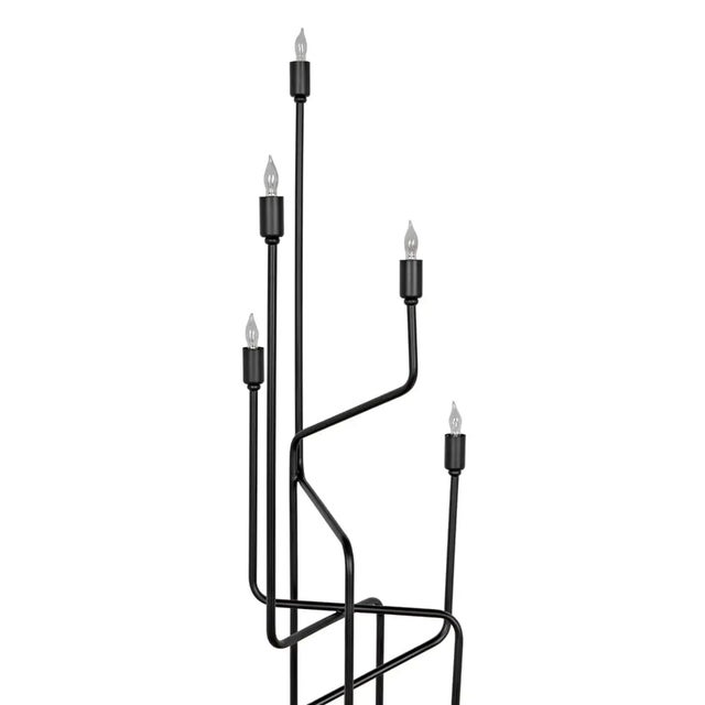 Noir NOIR Moriarty Floor Lamp, Black Metal For Sale - Image 4 of 8