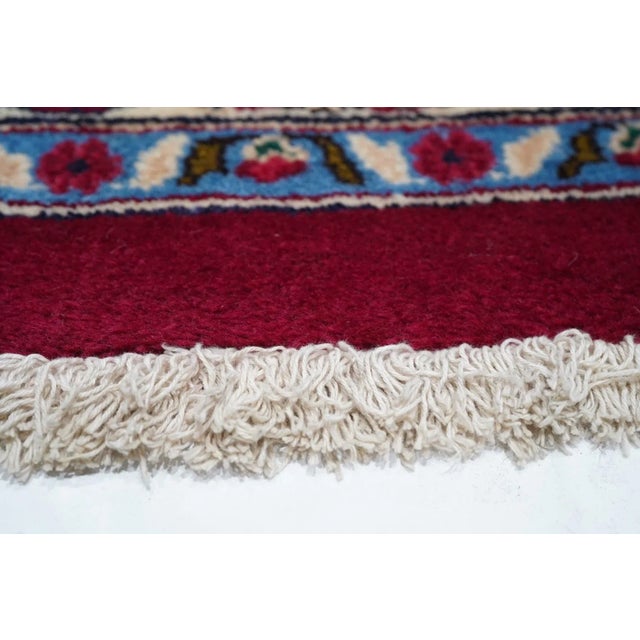 Vintage Persian Mashad Signed Rug 9'5'' X 12'2'' For Sale In New York - Image 6 of 12