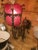 Cranberry Glass and Brass Wall Sconce For Sale - Image 9 of 10