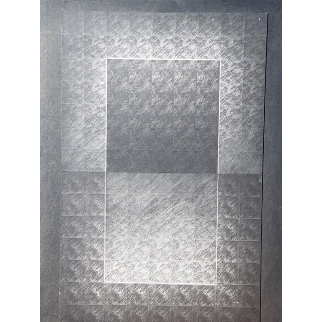 Marcase, Abstraction, 1981, Chalk on Paper For Sale - Image 10 of 10