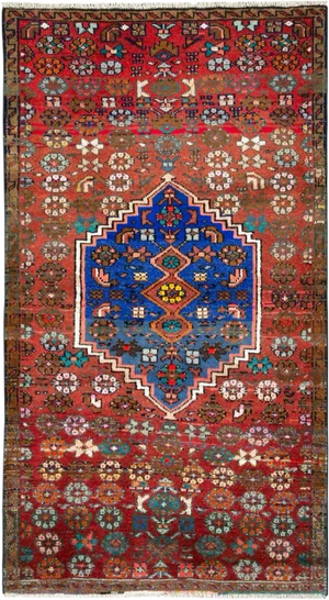 Vintage Persian Hamadan Rug – Size: 2' 8" X 4' 9"