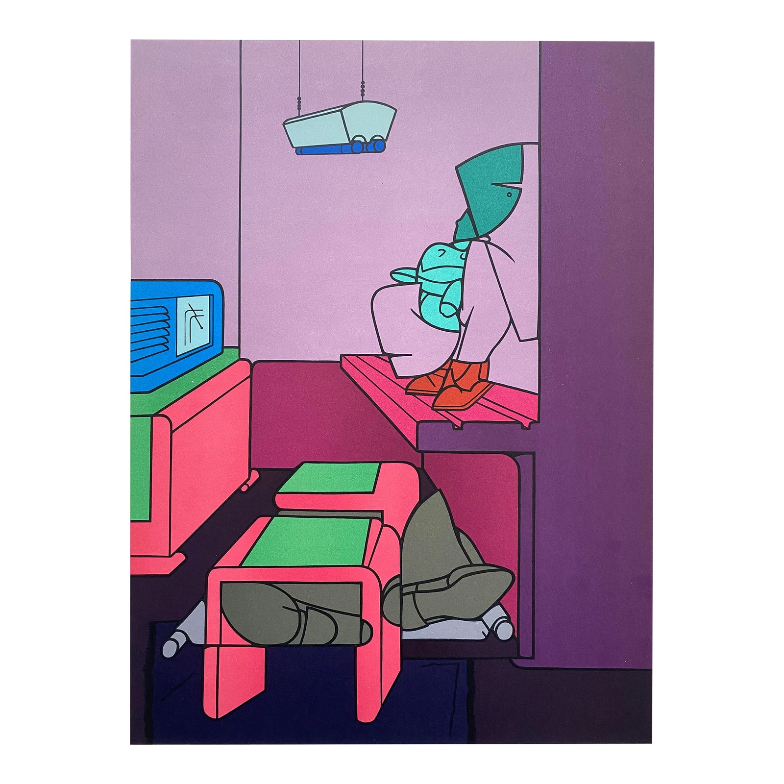 Valerio Adami Vintage 1970 Maeght Editeur Postmodern Pop Art
