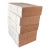 2010s Restoration Hardware Petite Tomes Parchment Handcrafted Books – Set of 5 Rustic Book Stack For Sale