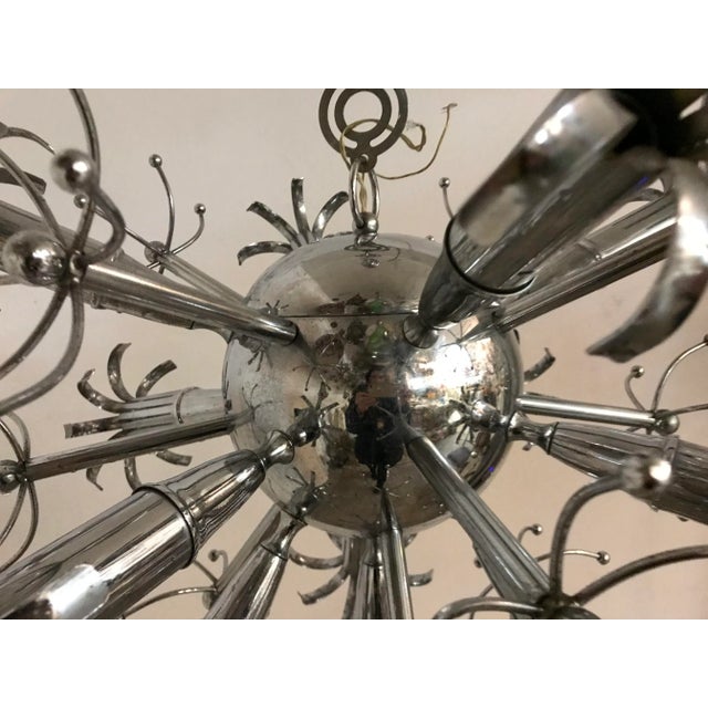 Mid-Century Modern Mid-Century Chrome Sputnik Chandelier For Sale - Image 3 of 5
