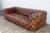 Brown Vintage Tufted Brown Distressed Leather For Sale - Image 8 of 18