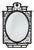 French Art Deco Wrought Iron Mirror, 1920s For Sale