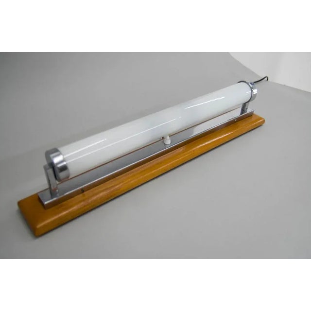 Wood Bauhaus Functionalist Wall Lamp, 1930s For Sale - Image 7 of 12