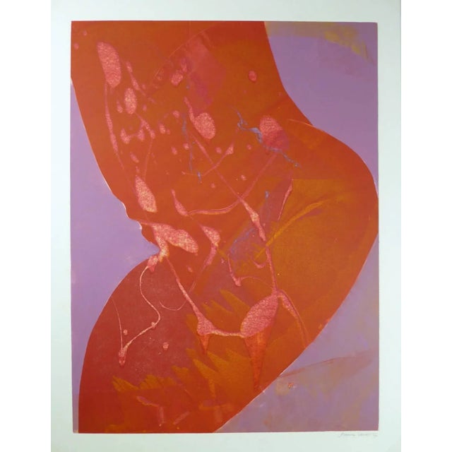 Kismine Varner, Abstract in Reds & Purples For Sale - Image 4 of 4