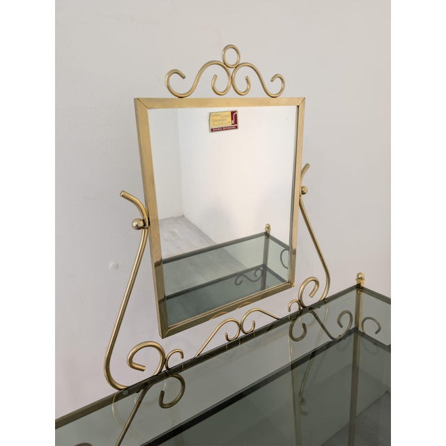 1970s Hollywood Regency Brass Dressing Table, 1970s For Sale - Image 5 of 17