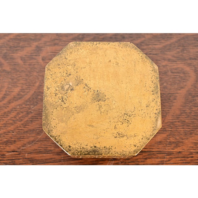 Tiffany Studios New York Zodiac Bronze Inkwell For Sale - Image 9 of 11