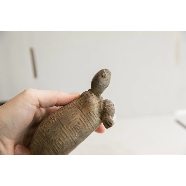 African Vintage African Tortoise Sculpture For Sale - Image 3 of 7