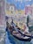 Georgij Moroz, Two Gondolas, Venice, Oil on Canvas, 1999 For Sale - Image 4 of 8
