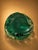 Green Vintage Murano Style Bullicante Green Art Glass Ashtray, Mid-Century Modern Italian Glass Bowl For Sale - Image 8 of 9