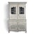 Norman Glass-Fronted 2-Body Buffet in Patinated Grey and White Oak For Sale - Image 11 of 11