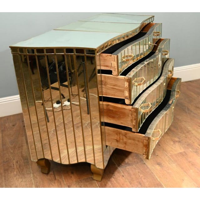 1930s Art Deco Mirrored Chest Drawers, 1930s For Sale - Image 5 of 8