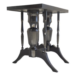 Small Art Deco Ebonized Table, 1930s For Sale