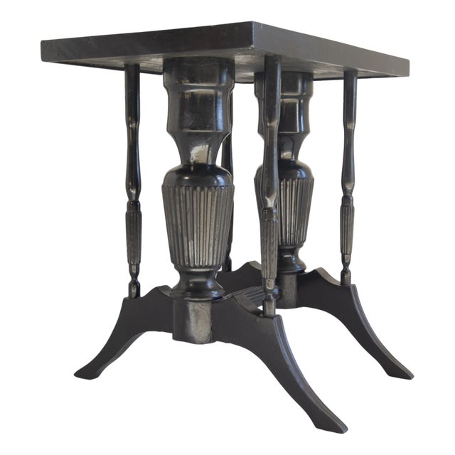 Small Art Deco Ebonized Table, 1930s For Sale