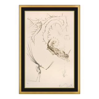 1970 Tristan and the Dragon Etching Salvador Dalí For Sale