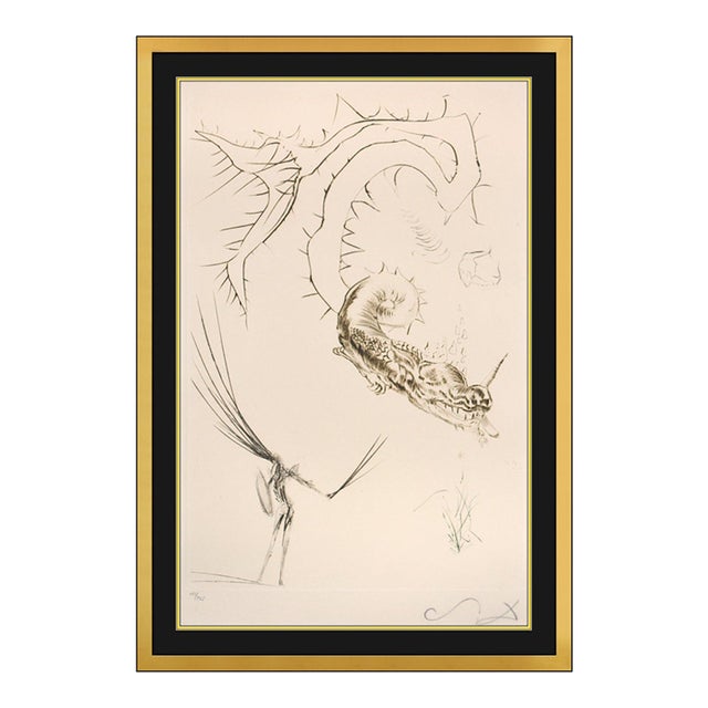 1970 Tristan and the Dragon Etching Salvador Dalí For Sale