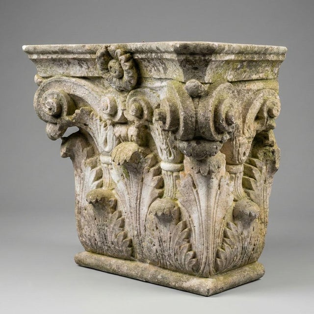 Corinthian Stone Capitals, 1800s, Set of 4 For Sale - Image 10 of 18