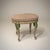 Mid-Century Italian Pink Painted Fruitwood French Louis XVI Style Ottoman Vanity Stool For Sale - Image 4 of 7
