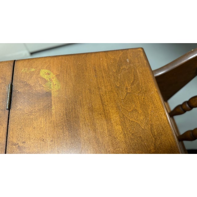 Wood 1950s Haywood-Wakefield "Breadbox" Table - Model M590g (19502 Maple) For Sale - Image 7 of 8