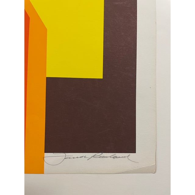 Modern 1970s Fanfare Serigraph by Frank Rowland For Sale - Image 3 of 5