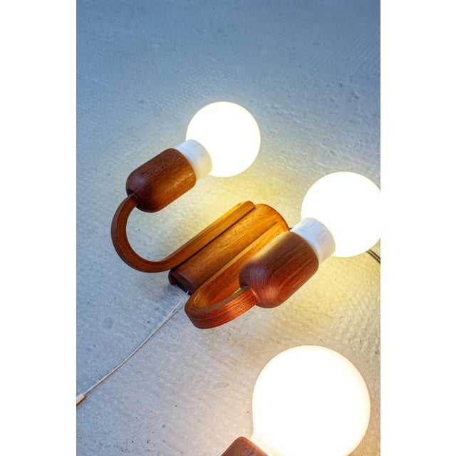 Mid-Century Danish Teak Wall Light from Domus, 1960s For Sale - Image 9 of 16
