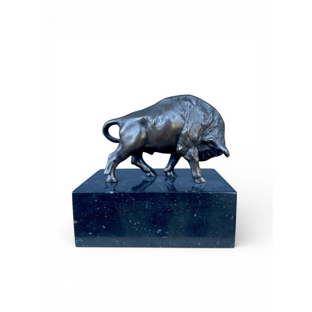 Bronze Bison Sculpture, 1920s-1940s For Sale - Image 10 of 10