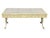 Stunning faux bamboo creme and blue painted desk. The desk is a statement piece. It can sit in the middle of the room as...