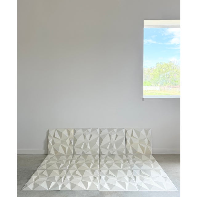 2020s Sculptural Geometric 3d Wall Art Panels, Set of 12 For Sale - Image 5 of 18