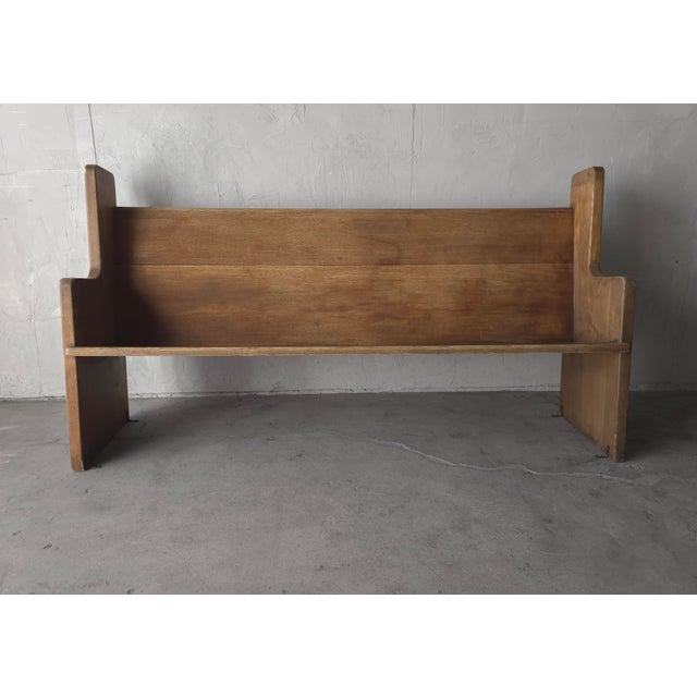 Beautiful handcrafted piece with beautiful patina. This antique bench has all the character a piece of this nature should....