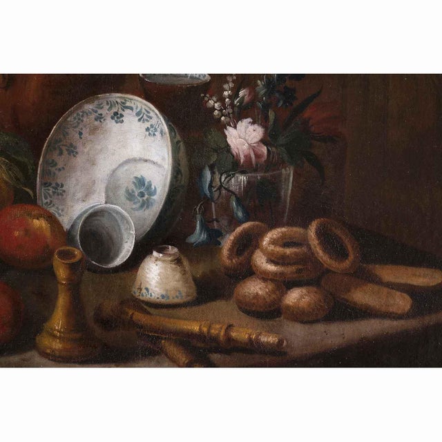 Trompe l'Oeil Paintings, Early 18th Century, Oil on Canvas, Set of 2 For Sale - Image 6 of 9