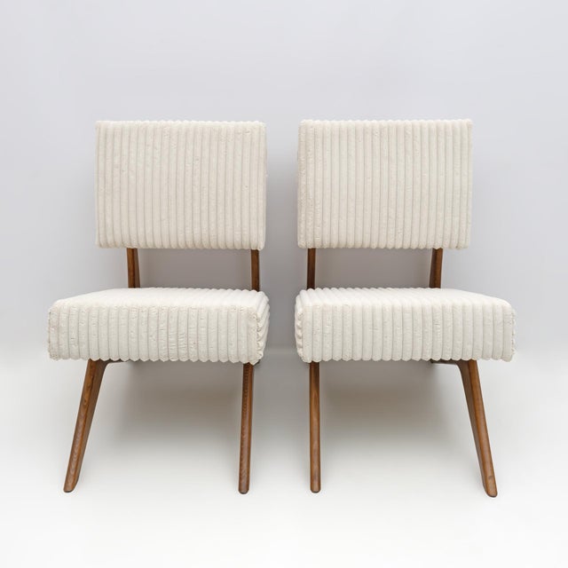 1960s Vintage Lounge Chairs in Walnut by Adrian Pearsall for Craft Associates, 1960, Set of 2 For Sale - Image 5 of 11