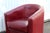 Burgundy Leather Swivel Club Chair, 1980s For Sale - Image 18 of 18