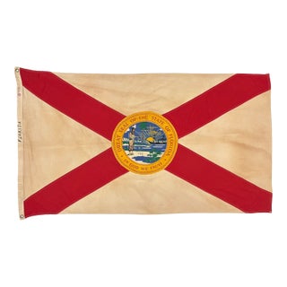Vintage Cotton State Flag of Florida For Sale