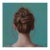 Teal Tranquility by Kelly Birkenruth | Oil on Panel Figure Portrait in Teal For Sale