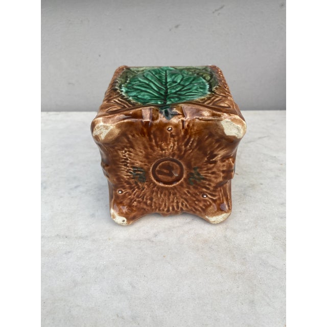 French Majolica Cache Pot Onnaing, Circa 1890 For Sale In Austin - Image 6 of 7