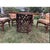 Transitional Vintage Bamboo Dining/Game Table & Chairs by Ficks Reed- 5 Piece Set For Sale - Image 3 of 9