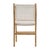 White Rope & Teak Dining Chair For Sale - Image 4 of 5