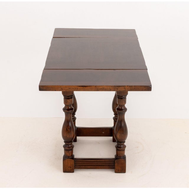 Wood Victorian Oak Drawleaf Table, 19th Century For Sale - Image 7 of 8