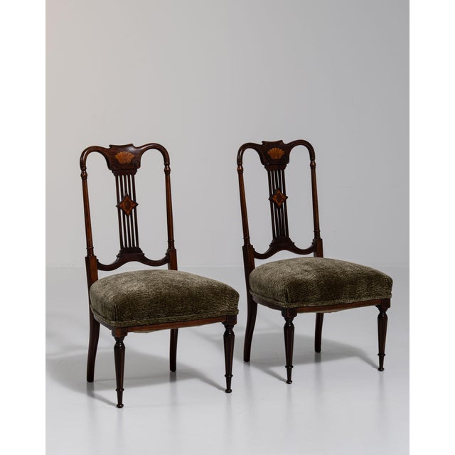 19th Century France Hepplewhite Brown Wood Lounge Chair For Sale - Image 9 of 10