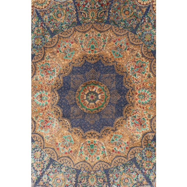Late 20th Century Rug & Kilim’s Modern Classics Square Rug in Polychrome Floral Medallion “Liliom” For Sale - Image 5 of 7