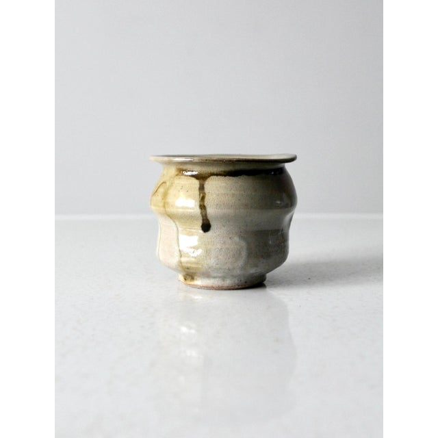 Contemporary Vintage Studio Pottery Vase For Sale - Image 3 of 12