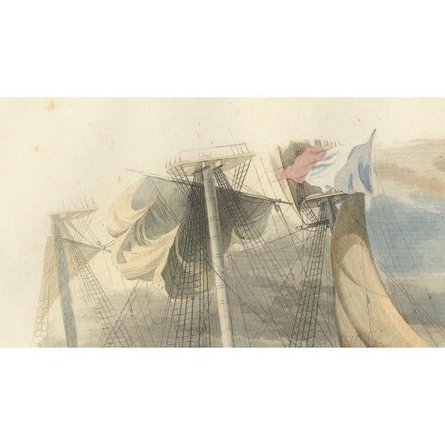 After Édouard Traviès, Shark Fishing, 1840, Hand-Colored Engraving For Sale - Image 8 of 10