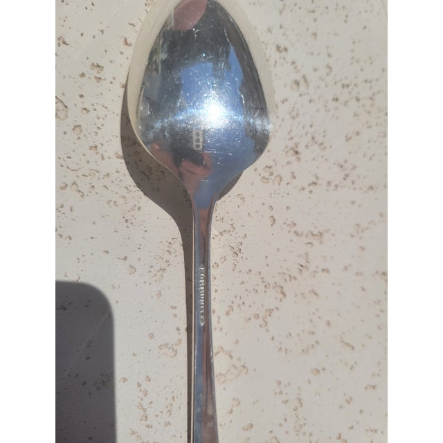 Early 20th Century Vintage Community “The Finest Silverplate” Flatware Set 52 pcs in Original Kenized Anti‑Tarnish Chest For Sale - Image 5 of 12