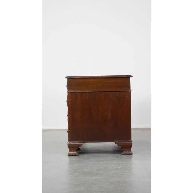 English Desk with Leather Desktop and 9 Drawers For Sale - Image 5 of 16