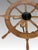 Traditional Vintage Ships Wheel Nautical Coffee Table With Glass Top & Cast Iron Black Anchor Base For Sale - Image 3 of 12