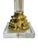 Vintage Fluted Glass Corinthian Column Lamps With Lucite Bases - a Pair For Sale - Image 16 of 18